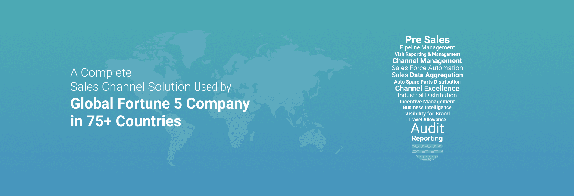 A Complete Sales Channel Solution Used by Global Fortune 5 Company in 75+ Countries.